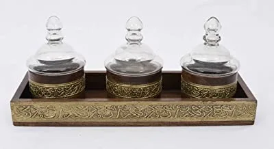 Wooden Nuts Set with 3 Boxes