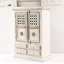 Wooden Wardrobe Cabinet, White