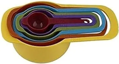 6-Piece Measuring Spoon Set Yellow/Blue/Red