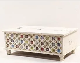 Copper Table Box, White