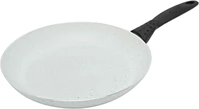 Trust Non Stick Fry Pan with 2 Layered Aluminium Coating, 28 cm, White
