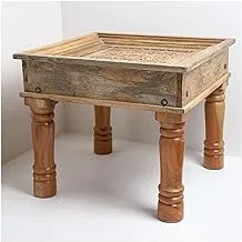 طاولة مصنوعة يدويًا من الخشب الطبيعي