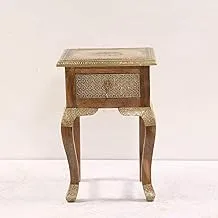 Wooden Side Table, Light Brown