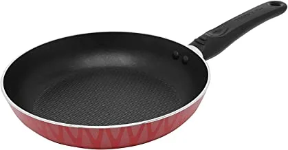 Trust pro non stick fry pan with 2 layered aluminium coating, 22 cm, red