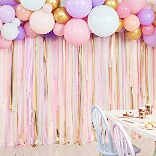 Ginger Ray Pastel Streamer and Balloon Backdrop