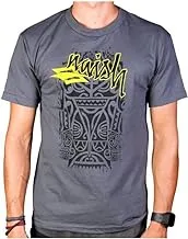 Naish Unisex Adult Tiki T-Shirt Charcoal, Black, Size XL