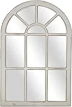 مرآة زجاجية من مجموعة كريستفيو ، لون أبيض
