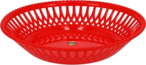 Royalford Plastic Fruit Tray, Fruit Bowl for Kitchen Counter, RF10711 | High Quality Polypropylene Fruit Holder | Modern Fruit Basket | Round Display Fruit Bowl