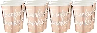 Ginger Ray Rose Gold Foiled Paper Cups 8-Pieces