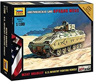 Zvezda 7406 1/100 Scale M2A2 Bradley U.S. Infantry Fighting Vehicle Toy