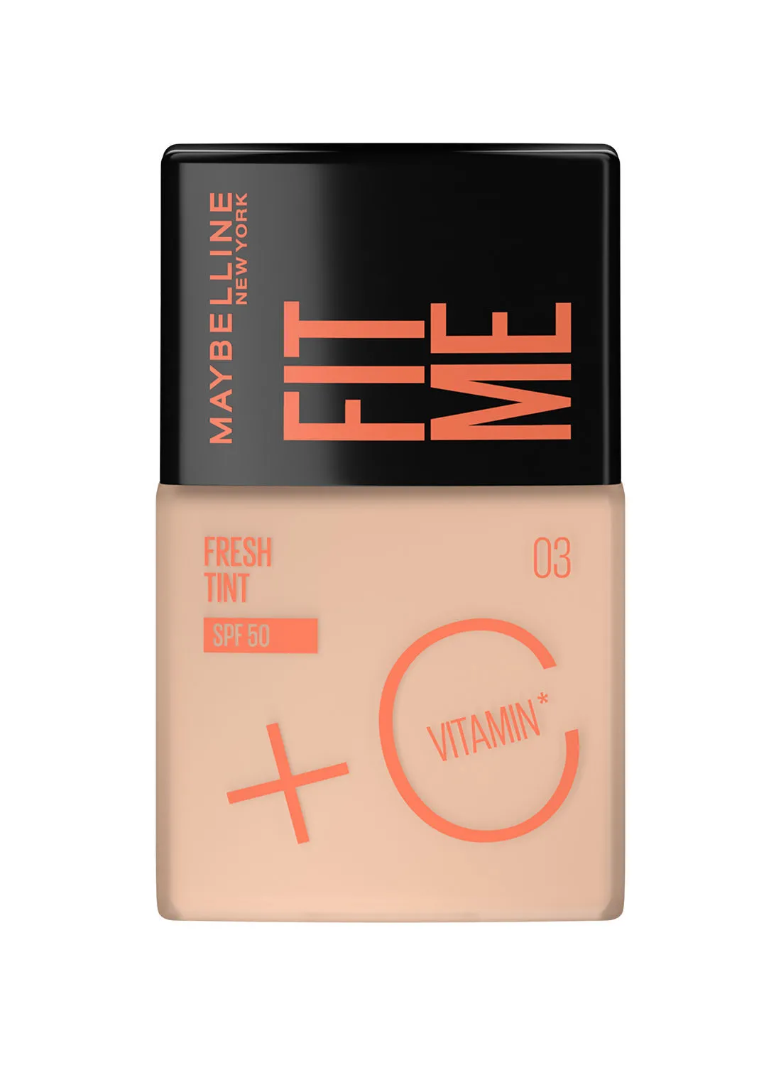 MAYBELLINE NEW YORK Maybelline New York, Fit Me Fresh Tint SPF 50 with Brightening Vitamin C, 03