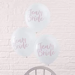Ginger Ray Designer Team Bride Hen Party Balloons x 10 - White One Size TB-604