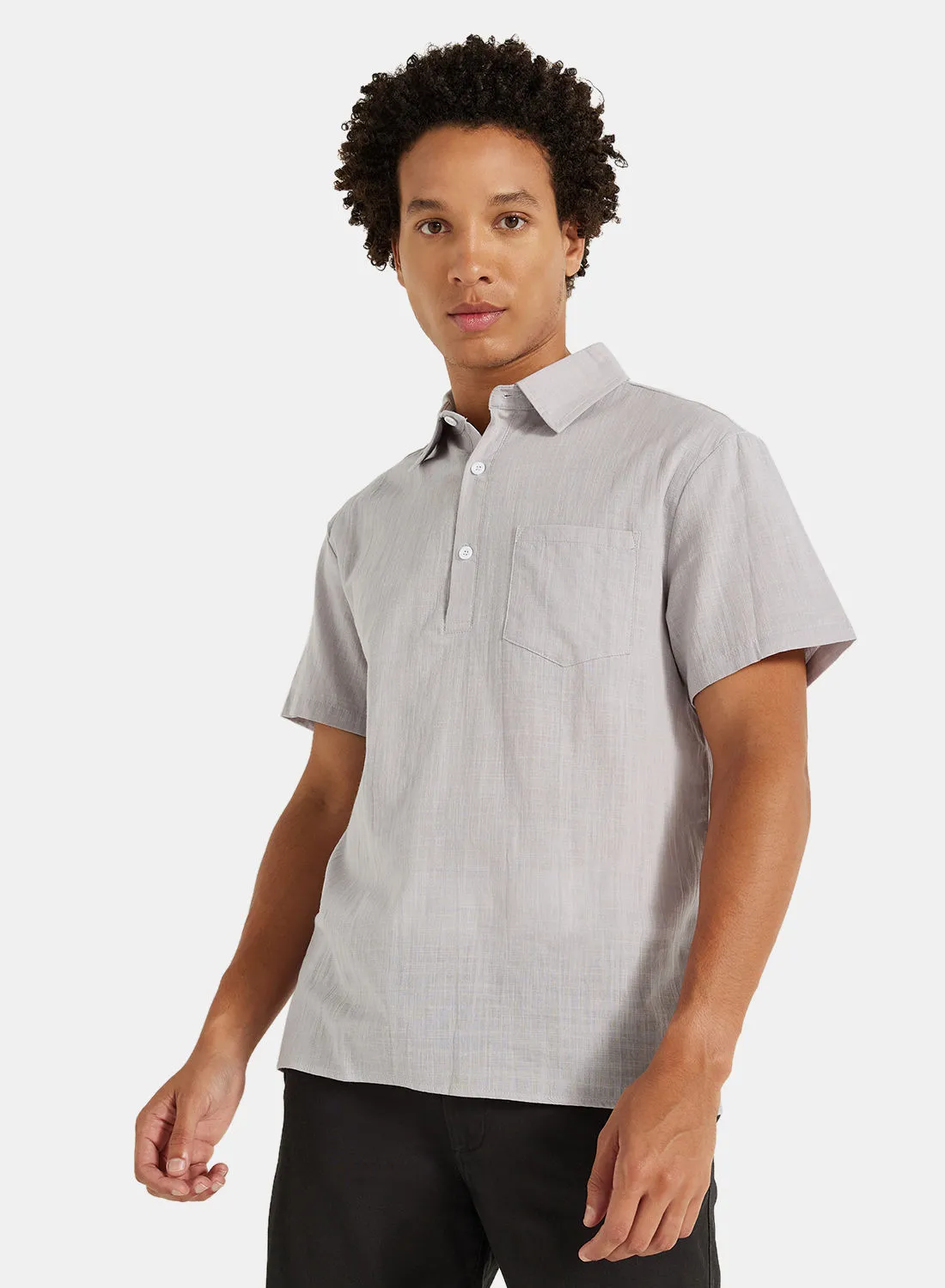 STYLISTPARK Basic Collared Regular Shirt