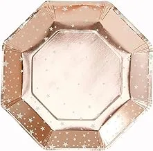 Ginger Ray Rose Gold Foiled Star Plates 8-Pieces