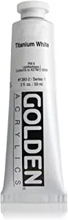 Golden Heavy Body Acrylic Color 59 ml, 1380-2 Titanium White