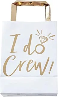 Ginger Ray Gold Foiled I Do Crew Hen Party Bags, 26 cm Height