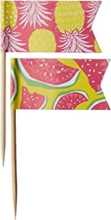 Ginger Ray Summer Fruits Food Flags, 6.5 cm Height