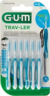 Gum Trav-Ler - فرشاة بين الأسنان - أزرق - 1.6 مم - 6 قطع