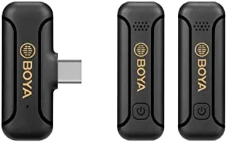 Boya 2.4ghz Dual-channel Wireless Microphone System 2TX+1RX