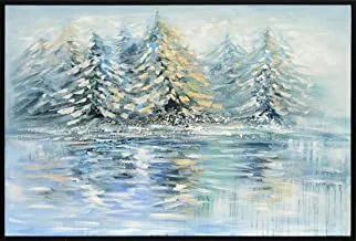 Crestview Collection White Forest Oil Hand Painting