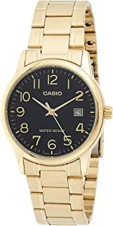 Casio Mens Quartz Watch, Analog Display and Stainless Steel Strap MTP