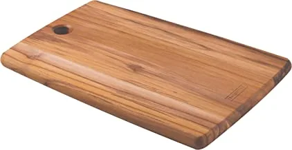 Tramontina Kitchen 34x23cm Teak Wood Rectangular Cutting Board with Mineral Oil Finish