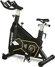Sparnod Fitness SSB Series Spin Bike Exercise Cycle Machine for Home Gym, Adjustable Resistance, Silent Belt Drive, Heavy Duty Spinning Flywheel - Indoor Stationary Bike for Natural Road Bicycle Feel