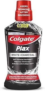Colgate Plax White and Charcoal Mouthwash - 500 ml