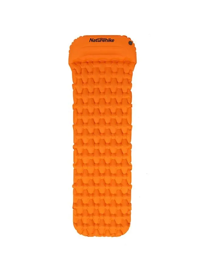 Naturehike FC 12Diamond Thick Inflatable Mat With Pillow Without Inflate Bag Orange