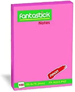 فانتاستيك - أوراق ملاحظات لاصقة (2 × 3) وردي FK-N203-PKF - 12 قطعة