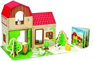 Hape Farm House Wooden Dollhouse Playscapes and Toys