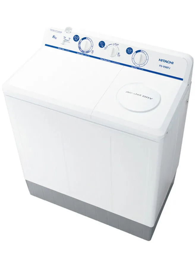 HITACHI Twin Tub Washing Machine 8 kg PS-998FJ WH White