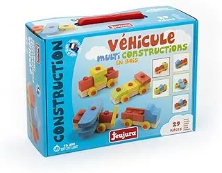 Jeujura J8210 Multi-Construction Vehicle Toy Set, 29-Pieces