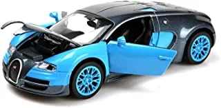 Model Cars ، 1:32 Bugatti Veyron Alloy Diecast Cars مع ضوء وصوت (أزرق)
