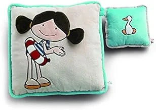 Nici 34942 Minilotta and Duck Mini Cushion Set لعبة القطيفة