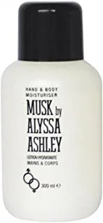 Alyssa Ashley Musk Hand & Body Moisturiser Lotion 300ML