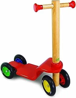 Vilac 1012 Wooden Children's Scooter with 4 Sturdy Rubber Wheels