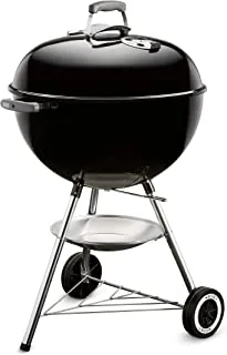 WEBER - Classic Kettle Barbecue Charcoal Grill 57cm Diameter, Porcelain-enameled bowl and lid, 100.3cm Height x 57.2cm Width x 63.5cm Depth