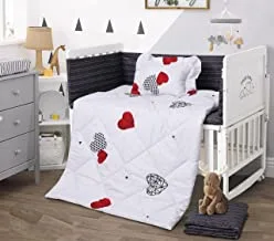 Hours 5-Pieces Star Printed Bedding Set Small Single Size Lucas-063