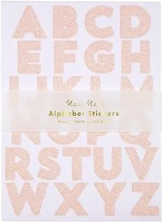 Meri Meri Pink Glitter Alphabet Sticker Sheets