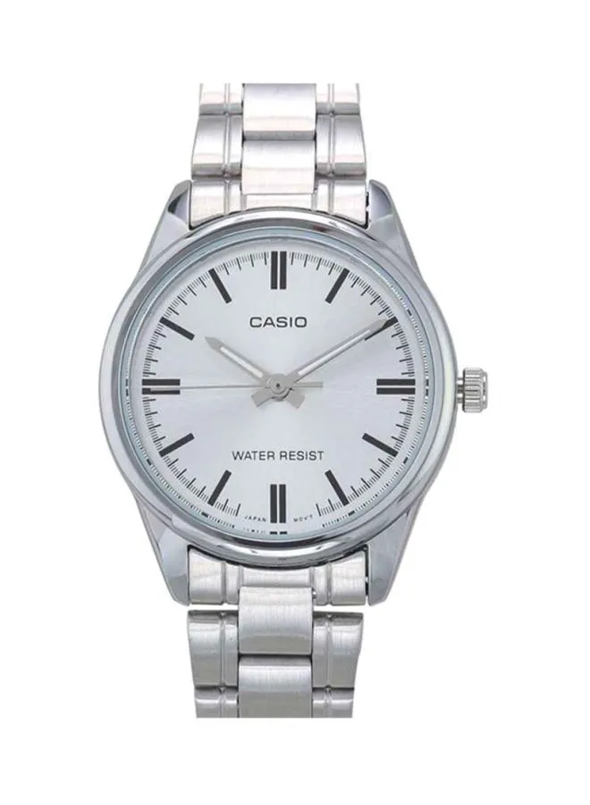 CASIO Women's Stainless Steel Analog Watch LTP-V005D-7AUDF - 28 mm - Silver