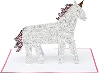 Unicorn Glitter Stand-Up Card