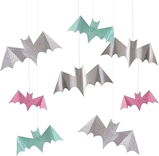 Meri Meri Pastel Glitter Hanging Bats