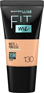 Maybelline New York Fit Me Matte & Poreless Foundation Travel Size 18ml - 16H Oil Control with SPF 22-130