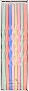 Meri Meri Mixed Twisted Long Candles (Pack of 16)