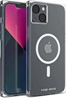 Case-Mate - BLOX - جراب مربع لهاتف iPhone 14 Plus ، متوافق مع الشحن المغناطيسي وملحقاته - حماية من السقوط بطول 10 أقدام - شفاف