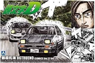 1/24 Aoshima Initial D #06 Toyota AE86 Sprinter Trueno Takumi Fujiwara Comics Vol.37 ver.