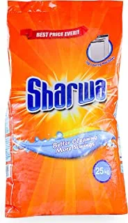 Wafir sharwa laundry detergent powder for top load washing machine 25 kg