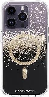 Case-Mate iPhone 14 Pro Case - Karat Onyx [10FT Drop Protection] [Compatible with MagSafe]Magnetic with Cute Bling Sparkle for iPhone 14 Pro 6.1