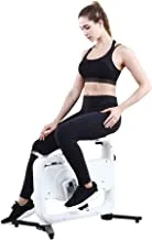 COOLBABY Fitness equipment foldable body fit Magnetic Indoor Exercise Bike White